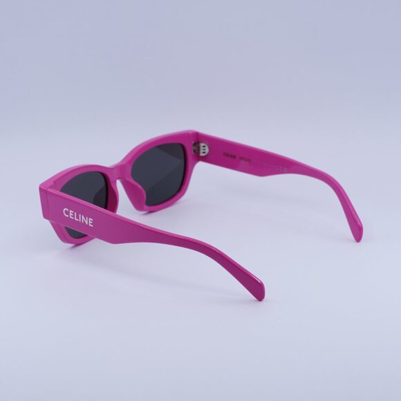 ?️ New Celine CL40197U 75A Sunglasses - Fuchsia Frame, Smoke Lenses main image 4